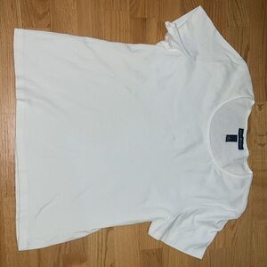 Karen Scott Classic White Cotton Top